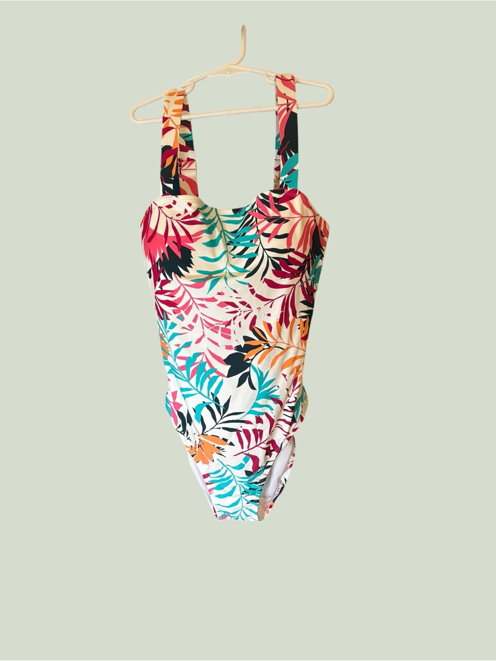 Eddie Bauer Tropical Leaf One-Piece Swimsuit -